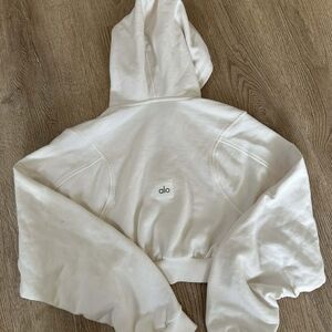 ALO Yoga White Hoodie Jacket